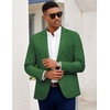 image:imageCOOFANDY Mens Blazer Casual Slim Fit Sport Coats Linen Texture Sport Jacket  Ligtweight Blazers Two Button Suit Jacket All Seaon Ideal for Casual Daily Wear Business Wedding GraduationGreen