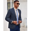 image:imageCOOFANDY Mens Blazer Casual Slim Fit Sport Coats Linen Texture Sport Jacket  Ligtweight Blazers Two Button Suit Jacket All Seaon Ideal for Casual Daily Wear Business Wedding GraduationNavy Blue