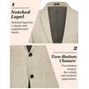image:imageCOOFANDY Mens Blazer Casual Slim Fit Sport Coats Linen Texture Sport Jacket  Ligtweight Blazers Two Button Suit Jacket All Seaon Ideal for Casual Daily Wear Business Wedding GraduationKhaki