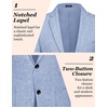 image:imageCOOFANDY Mens Blazer Casual Slim Fit Sport Coats Linen Texture Sport Jacket  Ligtweight Blazers Two Button Suit Jacket All Seaon Ideal for Casual Daily Wear Business Wedding GraduationSky Blue
