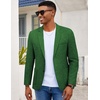 image:imageCOOFANDY Mens Blazer Casual Slim Fit Sport Coats Linen Texture Sport Jacket  Ligtweight Blazers Two Button Suit Jacket All Seaon Ideal for Casual Daily Wear Business Wedding GraduationGreen