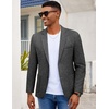 image:imageCOOFANDY Mens Blazer Casual Slim Fit Sport Coats Linen Texture Sport Jacket  Ligtweight Blazers Two Button Suit Jacket All Seaon Ideal for Casual Daily Wear Business Wedding GraduationLinen Black