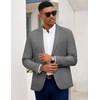 image:imageCOOFANDY Mens Blazer Casual Slim Fit Sport Coats Linen Texture Sport Jacket  Ligtweight Blazers Two Button Suit Jacket All Seaon Ideal for Casual Daily Wear Business Wedding GraduationGray