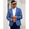 image:imageCOOFANDY Mens Blazer Casual Slim Fit Sport Coats Linen Texture Sport Jacket  Ligtweight Blazers Two Button Suit Jacket All Seaon Ideal for Casual Daily Wear Business Wedding GraduationRoyal Blue