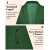 image:imageCOOFANDY Mens Blazer Casual Slim Fit Sport Coats Linen Texture Sport Jacket  Ligtweight Blazers Two Button Suit Jacket All Seaon Ideal for Casual Daily Wear Business Wedding GraduationGreen