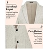 image:imageCOOFANDY Mens Blazer Casual Slim Fit Sport Coats Linen Texture Sport Jacket  Ligtweight Blazers Two Button Suit Jacket All Seaon Ideal for Casual Daily Wear Business Wedding GraduationLight Grey