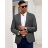 image:imageCOOFANDY Mens Blazer Casual Slim Fit Sport Coats Linen Texture Sport Jacket  Ligtweight Blazers Two Button Suit Jacket All Seaon Ideal for Casual Daily Wear Business Wedding GraduationLinen Black