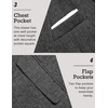 image:imageCOOFANDY Mens Blazer Casual Sport Coats Slim Fit Lightweight Sports Jacket  One Button Suit JacketLinen BlazerPlaid Blazer Shoulder PadsBlack