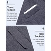 image:imageCOOFANDY Mens Blazer Casual Sport Coats Slim Fit Lightweight Sports Jacket  One Button Suit JacketLinen BlazerPlaid Blazer Shoulder PadsBlue