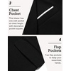image:imageCOOFANDY Mens Blazer Casual Sport Coats Slim Fit Lightweight Sports Jacket  One Button Suit JacketLinen BlazerPlaid Blazer Shoulder PadsDark Black
