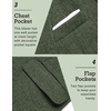 image:imageCOOFANDY Mens Blazer Casual Sport Coats Slim Fit Lightweight Sports Jacket  One Button Suit JacketLinen BlazerPlaid Blazer Shoulder PadsDark Green