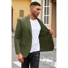image:imageCOOFANDY Mens Casual Blazer Slim Fit Suit Jacket Lightweight Knit Sport Coat Two Button Blazer JacketArmy Green