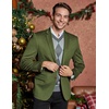 image:imageCOOFANDY Mens Casual Blazer Slim Fit Suit Jacket Lightweight Knit Sport Coat Two Button Blazer JacketArmy Green