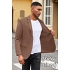 image:imageCOOFANDY Mens Casual Blazer Slim Fit Suit Jacket Lightweight Knit Sport Coat Two Button Blazer JacketBrown