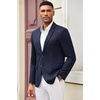 image:imageCOOFANDY Mens Casual Blazer Slim Fit Suit Jacket Lightweight Knit Sport Coat Two Button Blazer JacketNavy Blue