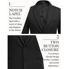 image:imageCOOFANDY Mens Casual Blazer Slim Fit Two Button Knit Sport Coat  Lightweight BlazerNotch LapelSuit JacketBusiness Casual Wedding Travel PartyBlack