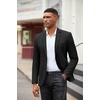 image:imageCOOFANDY Mens Casual Blazer Slim Fit Two Button Knit Sport Coat  Lightweight BlazerNotch LapelSuit JacketBusiness Casual Wedding Travel PartyBlack