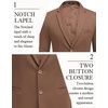 image:imageCOOFANDY Mens Casual Blazer Slim Fit Two Button Knit Sport Coat  Lightweight BlazerNotch LapelSuit JacketBusiness Casual Wedding Travel PartyBrown