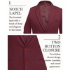 image:imageCOOFANDY Mens Casual Blazer Slim Fit Two Button Knit Sport Coat  Lightweight BlazerNotch LapelSuit JacketBusiness Casual Wedding Travel PartyBurgundy
