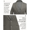 image:imageCOOFANDY Mens Casual Blazer Slim Fit Two Button Knit Sport Coat  Lightweight BlazerNotch LapelSuit JacketBusiness Casual Wedding Travel PartyDark Grey