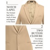 image:imageCOOFANDY Mens Casual Blazer Slim Fit Two Button Knit Sport Coat  Lightweight BlazerNotch LapelSuit JacketBusiness Casual Wedding Travel PartyKhaki
