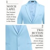 image:imageCOOFANDY Mens Casual Blazer Slim Fit Two Button Knit Sport Coat  Lightweight BlazerNotch LapelSuit JacketBusiness Casual Wedding Travel PartyLight Blue