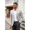 image:imageCOOFANDY Mens Casual Blazer Slim Fit Two Button Knit Sport Coat  Lightweight BlazerNotch LapelSuit JacketBusiness Casual Wedding Travel PartyLight Grey