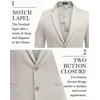 image:imageCOOFANDY Mens Casual Blazer Slim Fit Two Button Knit Sport Coat  Lightweight BlazerNotch LapelSuit JacketBusiness Casual Wedding Travel PartyLight Grey
