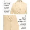 image:imageCOOFANDY Mens Casual Blazer Slim Fit Two Button Knit Sport Coat  Lightweight BlazerNotch LapelSuit JacketBusiness Casual Wedding Travel PartyLight Khaki