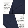 image:imageCOOFANDY Mens Casual Blazer Slim Fit Two Button Knit Sport Coat  Lightweight BlazerNotch LapelSuit JacketBusiness Casual Wedding Travel PartyNavy Blue