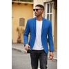 image:imageCOOFANDY Mens Casual Blazer Slim Fit Two Button Knit Sport Coat  Lightweight BlazerNotch LapelSuit JacketBusiness Casual Wedding Travel PartyRoyal Blue