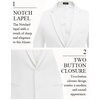 image:imageCOOFANDY Mens Casual Blazer Slim Fit Two Button Knit Sport Coat  Lightweight BlazerNotch LapelSuit JacketBusiness Casual Wedding Travel PartyWhite