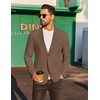 image:imageCOOFANDY Mens Casual Linen Blazer Jacket Lightweight Sport Coats Two Button Suit JacketsBrown