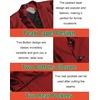 image:imageCOOFANDY Mens Metallic Jacket Casual Sport Coat 70s Party Disco Outfits  Sequin BlazerSparkle Jacket80s Style2Button BlazerNotched LapelCasualPartyDiscoPromHalloweenChristmas New Year Eve05red