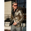image:imageCOOFANDY Mens Metallic Jacket Casual Sport Coat 70s Party Disco Outfits  Sequin BlazerSparkle Jacket80s Style2Button BlazerNotched LapelCasualPartyDiscoPromHalloweenChristmas New Year Eve01gold