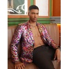 image:imageCOOFANDY Mens Metallic Jacket Casual Sport Coat 70s Party Disco Outfits  Sequin BlazerSparkle Jacket80s Style2Button BlazerNotched LapelCasualPartyDiscoPromHalloweenChristmas New Year EveColored Leaf