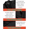 image:imageCOOFANDY Mens Metallic Jacket Casual Sport Coat 70s Party Disco Outfits  Sequin BlazerSparkle Jacket80s Style2Button BlazerNotched LapelCasualPartyDiscoPromHalloweenChristmas New Year EveBlack