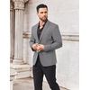 image:imageCOOFANDY Mens Metallic Jacket Casual Sport Coat 70s Party Disco Outfits  Sequin BlazerSparkle Jacket80s Style2Button BlazerNotched LapelCasualPartyDiscoPromHalloweenChristmas New Year EveSilver Plaid