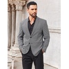 image:imageCOOFANDY Mens Metallic Jacket Casual Sport Coat 70s Party Disco Outfits  Sequin BlazerSparkle Jacket80s Style2Button BlazerNotched LapelCasualPartyDiscoPromHalloweenChristmas New Year EveSilver Plaid