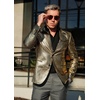 image:imageCOOFANDY Mens Metallic Jacket Casual Sport Coat 70s Party Disco Outfits  Sequin BlazerSparkle Jacket80s Style2Button BlazerNotched LapelCasualPartyDiscoPromHalloweenChristmas New Year Eve01gold