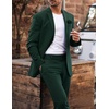 image:imageCOOFANDY Mens Sport Coat Casual Blazer One Button Business Suit Jacket  Regular Fit Sports Coat Lightweight Blazers Notch Lapel Solid Color Wedding Prom Party Dress Casual Daily BusinessGreen