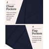 image:imageCOOFANDY Mens Sport Coat Casual Blazer One Button Business Suit Jacket  Regular Fit Sports Coat Lightweight Blazers Notch Lapel Solid Color Wedding Prom Party Dress Casual Daily BusinessDark Blue