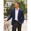 image:imageCOOFANDY Mens Sport Coat Casual Blazer One Button Business Suit Jacket  Regular Fit Sports Coat Lightweight Blazers Notch Lapel Solid Color Wedding Prom Party Dress Casual Daily BusinessDark Blue