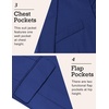 image:imageCOOFANDY Mens Sport Coat Casual Blazer One Button Business Suit Jacket  Regular Fit Sports Coat Lightweight Blazers Notch Lapel Solid Color Wedding Prom Party Dress Casual Daily BusinessGrey Blue