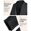 image:imageCOOFANDY Mens Sport Coat Casual Blazer One Button Business Suit Jacket  Regular Fit Sports Coat Lightweight Blazers Notch Lapel Solid Color Wedding Prom Party Dress Casual Daily BusinessDark Grey
