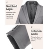 image:imageCOOFANDY Mens Sport Coat Casual Blazer One Button Business Suit Jacket  Regular Fit Sports Coat Lightweight Blazers Notch Lapel Solid Color Wedding Prom Party Dress Casual Daily BusinessLight Grey