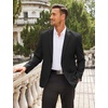 image:imageCOOFANDY Mens Sport Coat Casual Blazer One Button Business Suit Jacket  Regular Fit Sports Coat Lightweight Blazers Notch Lapel Solid Color Wedding Prom Party Dress Casual Daily BusinessBlack