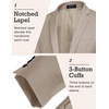 image:imageCOOFANDY Mens Sport Coat Casual Blazer One Button Business Suit Jacket  Regular Fit Sports Coat Lightweight Blazers Notch Lapel Solid Color Wedding Prom Party Dress Casual Daily BusinessKhaki