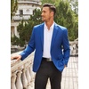 image:imageCOOFANDY Mens Sport Coat Casual Blazer One Button Business Suit Jacket  Regular Fit Sports Coat Lightweight Blazers Notch Lapel Solid Color Wedding Prom Party Dress Casual Daily BusinessGem Blue