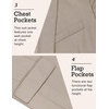 image:imageCOOFANDY Mens Sport Coat Casual Blazer One Button Business Suit Jacket  Regular Fit Sports Coat Lightweight Blazers Notch Lapel Solid Color Wedding Prom Party Dress Casual Daily BusinessKhaki